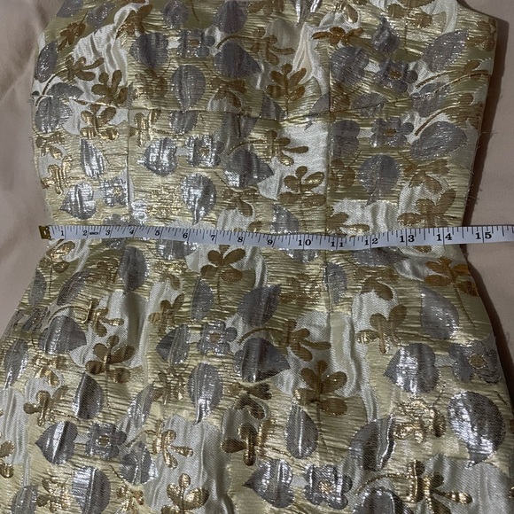 J Crew Collection Gold and Silver Metallic cocktail dress - Picture 10 of 13